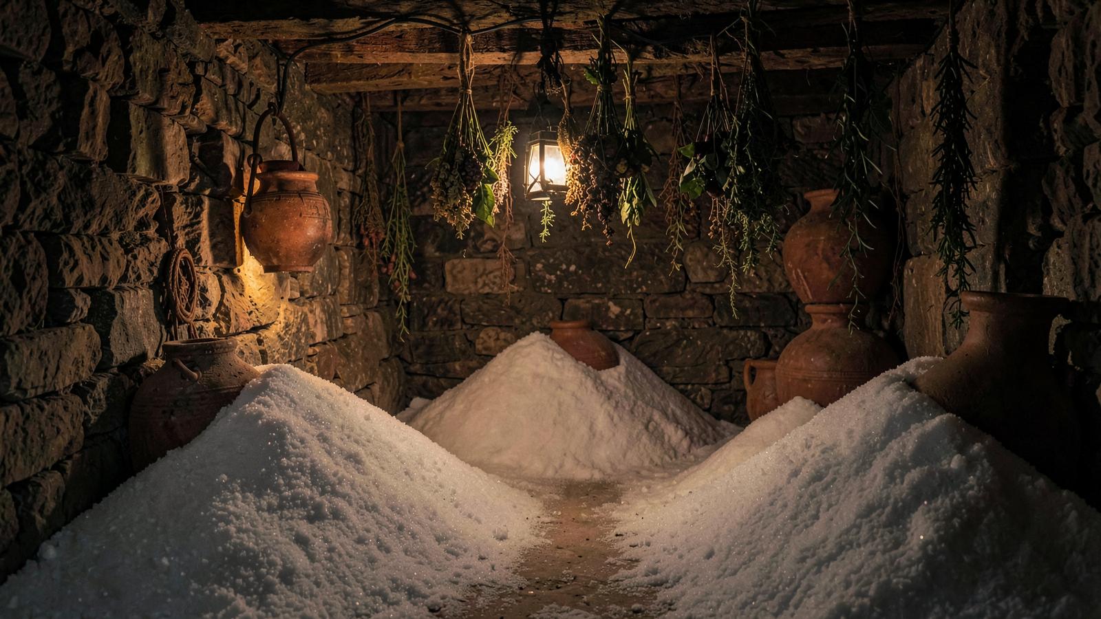 The Aeternus salt room used in traditional preservation